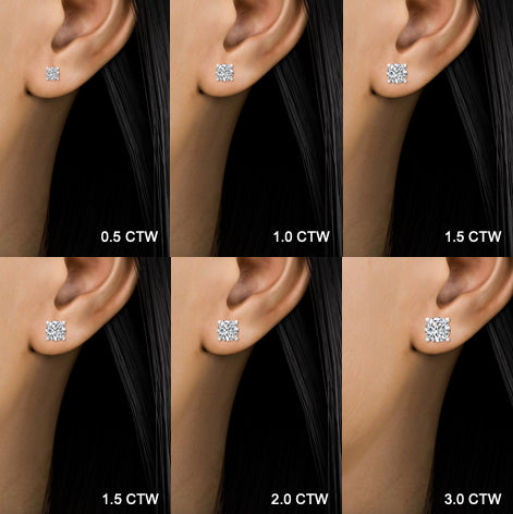 Round Diamond Studs (4 prong) - IGI certified